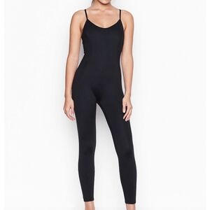 Victorias Secret | On Point Flow Jumpsuit Fitted Crossback Straps Black Medium